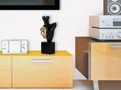 Figurative|Table Top^Statues & Sculptures Divided Diva 50cm Black Resin Indoor Sculpture