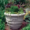 Large|Round^Statues & Sculptures Draped Vase Stone Garden Planter