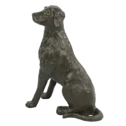 Dogs^Statues & Sculptures Duke the Dog Bronze Metal Garden Ornament