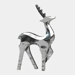 Wildlife|Stags & Deers^Statues & Sculptures Dynamic Deer 158cm Metal Garden Sculpture