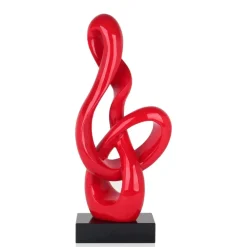 Table Top|Floor Standing^Statues & Sculptures Dynamic Twist 58cm Red Resin Indoor Sculpture