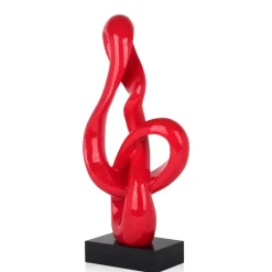 Table Top|Floor Standing^Statues & Sculptures Dynamic Twist 58cm Red Resin Indoor Sculpture