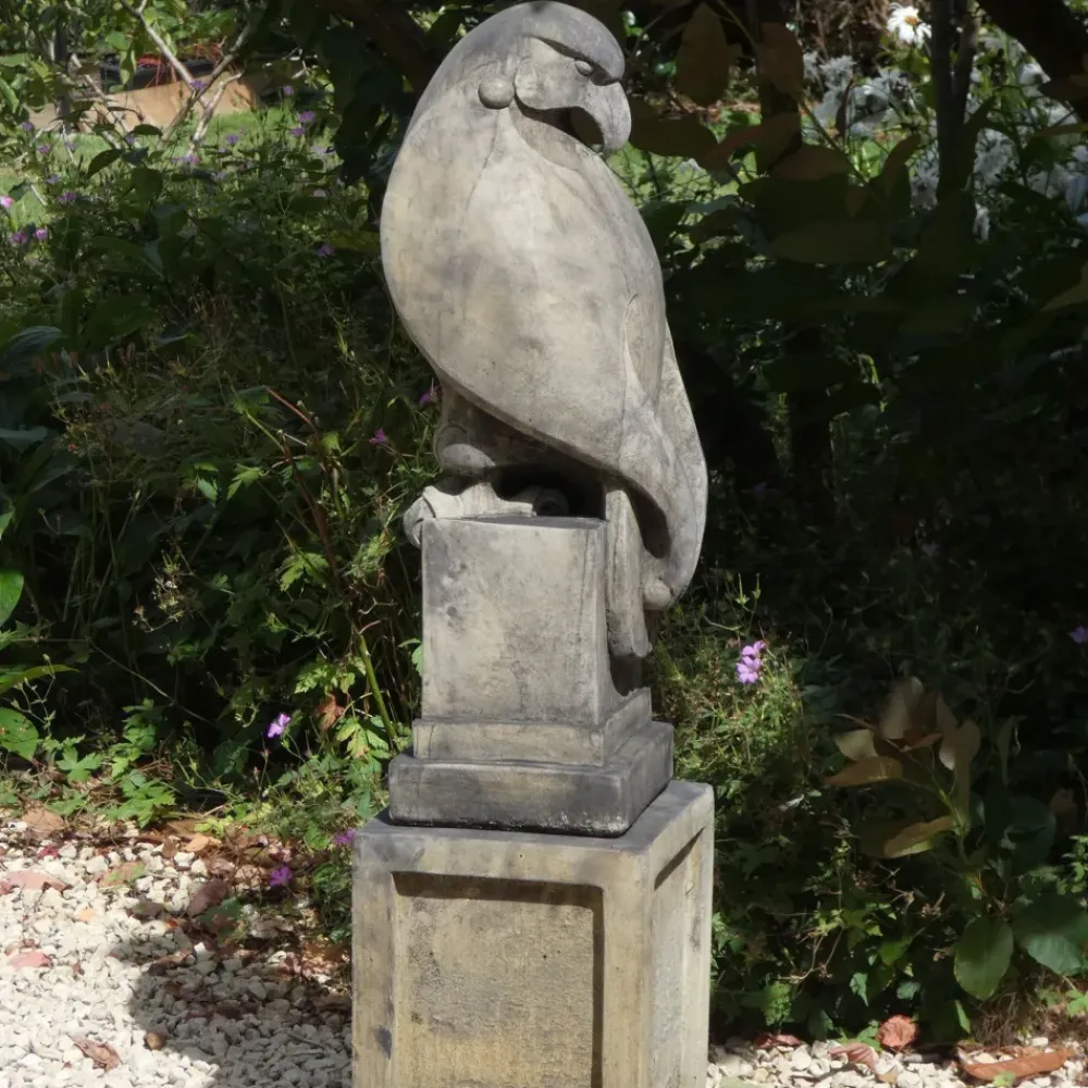 Eagles|Modern^Statues & Sculptures Eagle on Plain Pedestal Modern Stone Garden Statue