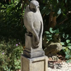 Eagles|Modern^Statues & Sculptures Eagle on Plain Pedestal Modern Stone Garden Statue