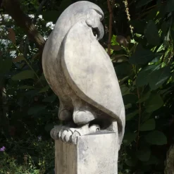 Eagles|Modern^Statues & Sculptures Eagle on Plain Pedestal Modern Stone Garden Statue