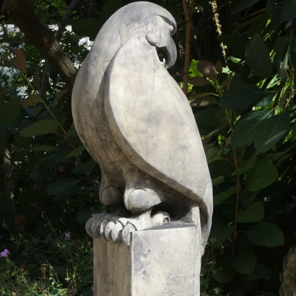 Eagles|Modern^Statues & Sculptures Eagle on Plain Pedestal Modern Stone Garden Statue