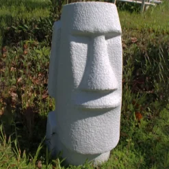 Easter Island Heads^Statues & Sculptures Easter Island Head 70cm Granite Resin Garden Ornament