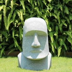 Easter Island Heads^Statues & Sculptures Easter Island Head 80cm Stone Garden Ornament