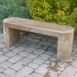 Stone Benches^Statues & Sculptures Elegance Polished Rainbow Sandstone Garden Bench