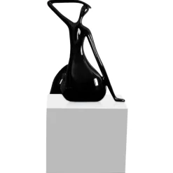 Figurative|Table Top^Statues & Sculptures Elegant Grace 75cm Black Resin Indoor Sculpture