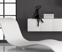 Figurative|Table Top^Statues & Sculptures Elegant Grace 38cm Black Resin Indoor Sculpture