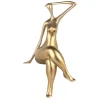 Figurative|Table Top^Statues & Sculptures Elegant Grace 38cm Gold Resin Indoor Sculpture