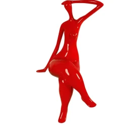 Figurative|Table Top^Statues & Sculptures Elegant Grace 38cm Red Resin Indoor Sculpture