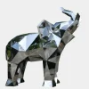 Wildlife|Contemporary^Statues & Sculptures Elephant 190cm Geometric Metal Garden Sculpture