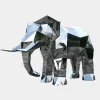 Wildlife|Contemporary^Statues & Sculptures Elephant 168cm Geometric Metal Garden Sculpture