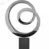 Contemporary|Contemporary^Statues & Sculptures Ellipse 64cm Metal Stainless Steel Indoor Sculpture