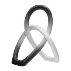 Table Top|Abstract^Statues & Sculptures Eternal Curves 19cm Black & White Resin Indoor Sculpture