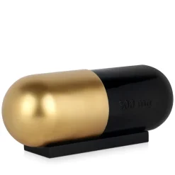 Table Top|Contemporary^Statues & Sculptures Eternal Health Pill 13cm Gold Resin Indoor Sculpture