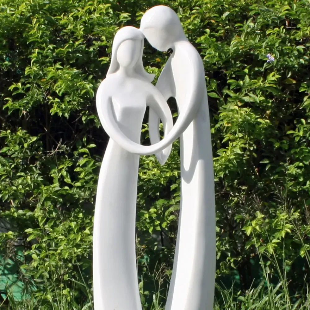 Modern^Statues & Sculptures Eternal Love 80cm Marble Resin Garden Statue