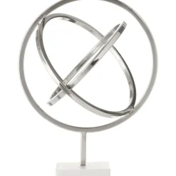 Table Top|Contemporary^Statues & Sculptures Eternal Orbit 42cm Silver Metal Indoor Sculpture