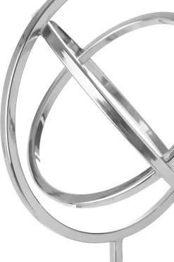 Table Top|Contemporary^Statues & Sculptures Eternal Orbit 42cm Silver Metal Indoor Sculpture