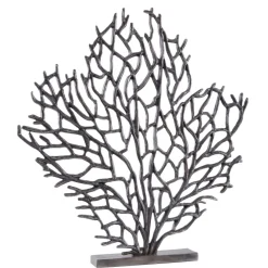 Table Top|Contemporary^Statues & Sculptures Euphoric Coral 53cm Black Metal Indoor Sculpture