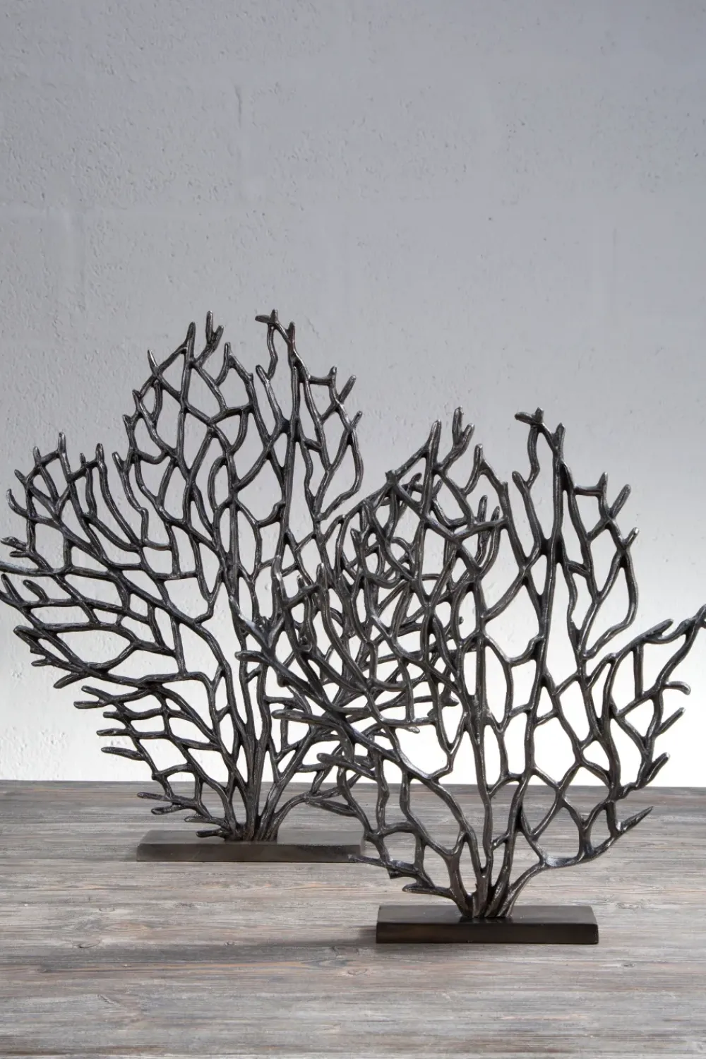 Table Top|Contemporary^Statues & Sculptures Euphoric Coral 43cm Black Metal Indoor Sculpture