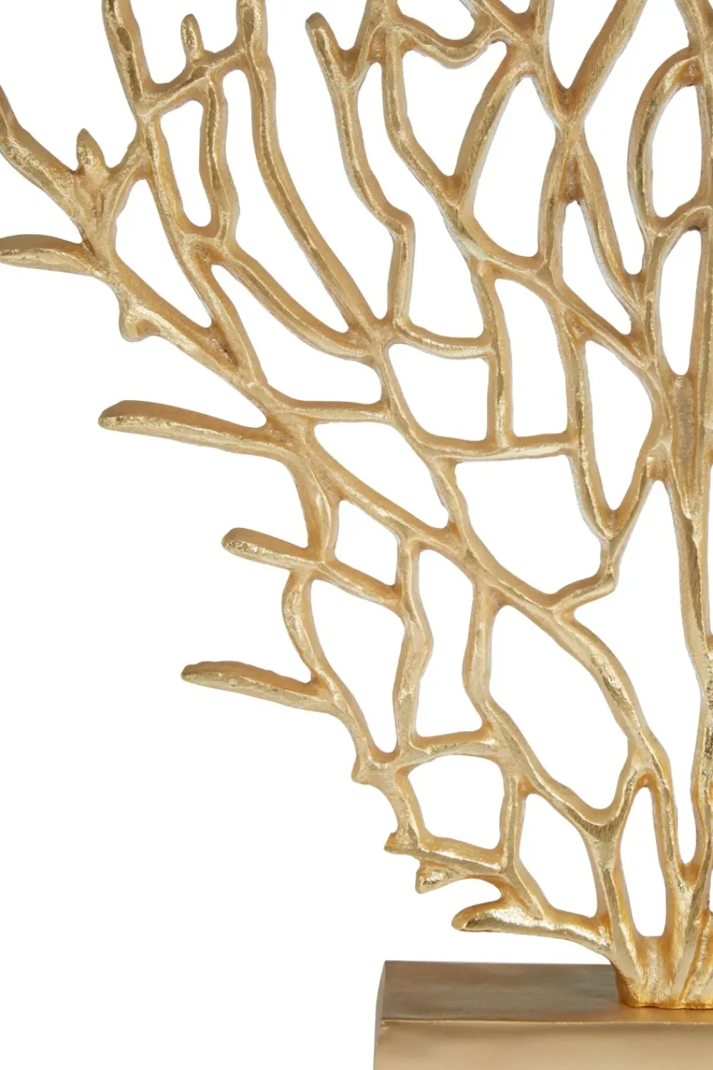 Table Top|Contemporary^Statues & Sculptures Euphoric Coral 40cm Gold Metal Indoor Sculpture