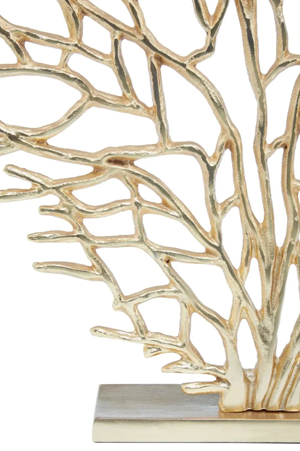 Table Top|Contemporary^Statues & Sculptures Euphoric Coral 54cm Gold Metal Indoor Sculpture