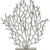 Table Top|Contemporary^Statues & Sculptures Euphoric Coral 43cm Silver Metal Indoor Sculpture