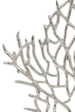 Table Top|Contemporary^Statues & Sculptures Euphoric Coral 43cm Silver Metal Indoor Sculpture