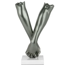 Table Top|Contemporary^Statues & Sculptures Everlasting Embrace 44cm Anthracite Resin Indoor Sculpture