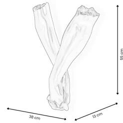 Wall Art|Contemporary^Statues & Sculptures Everlasting Embrace 55cm White Resin Wall Sculpture