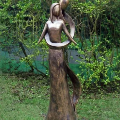 Modern^Statues & Sculptures Everlasting Love 85cm Bronze Resin Garden Statue