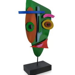 Table Top|Abstract^Statues & Sculptures Evolving Visage 59cm Abstract Metal Indoor Sculpture