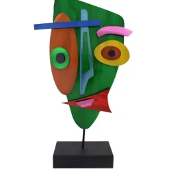 Table Top|Abstract^Statues & Sculptures Evolving Visage 59cm Abstract Metal Indoor Sculpture
