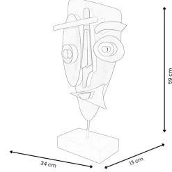 Table Top|Abstract^Statues & Sculptures Evolving Visage 59cm Abstract Metal Indoor Sculpture