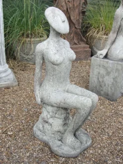 Modern^Statues & Sculptures Fadila 100cm Modern Stone Garden Statue