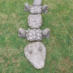 Reptiles^Statues & Sculptures Five Piece Crocodile Stone Garden Ornament