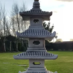 Pagodas^Statues & Sculptures Five Tier Japanese Pagoda Lantern Stone Garden Ornament