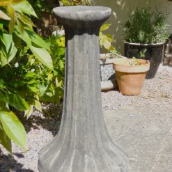 Plinths & Pedestals^Statues & Sculptures Fluted Column Stone Garden Pedestal