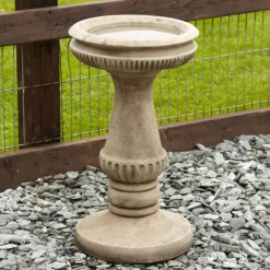 Bird Baths^Statues & Sculptures Fluted Design Stone Garden Birdbath
