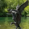 Ducks^Statues & Sculptures Flying Ducks 82cm Bronze Metal Garden Statue