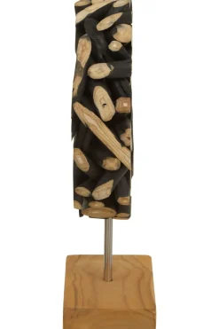 Table Top|Abstract^Statues & Sculptures Forest Orb 35cm Black Wood Indoor Sculpture