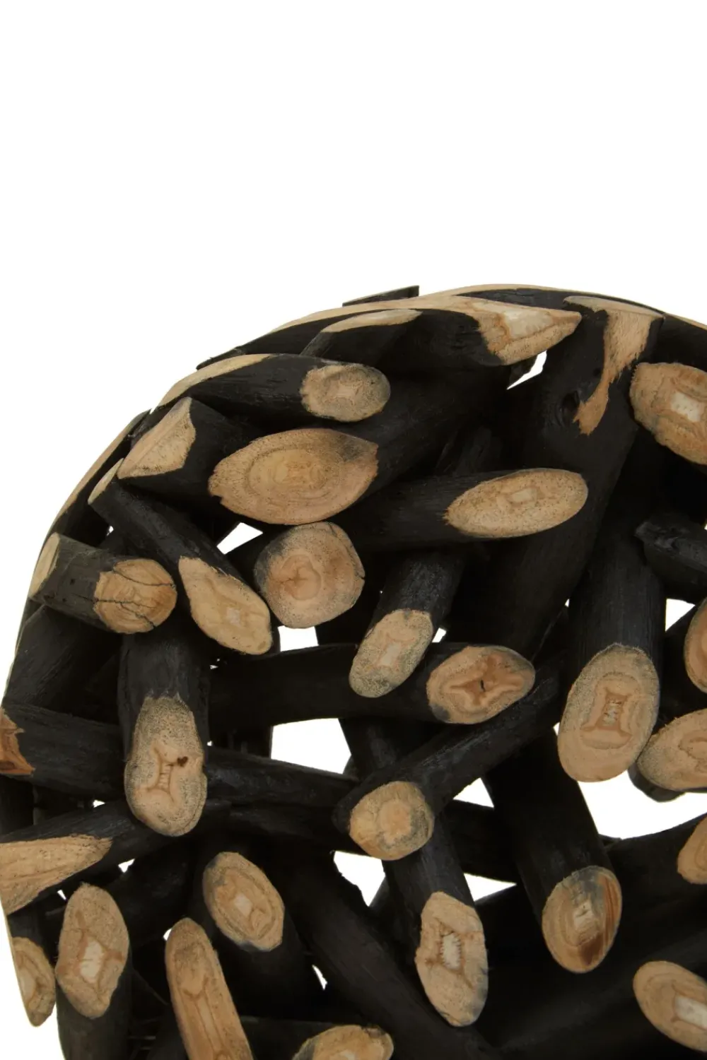 Table Top|Abstract^Statues & Sculptures Forest Orb 35cm Black Wood Indoor Sculpture