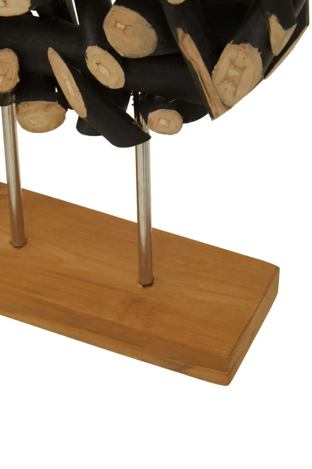 Table Top|Abstract^Statues & Sculptures Forest Orb 50cm Black Wood Indoor Sculpture