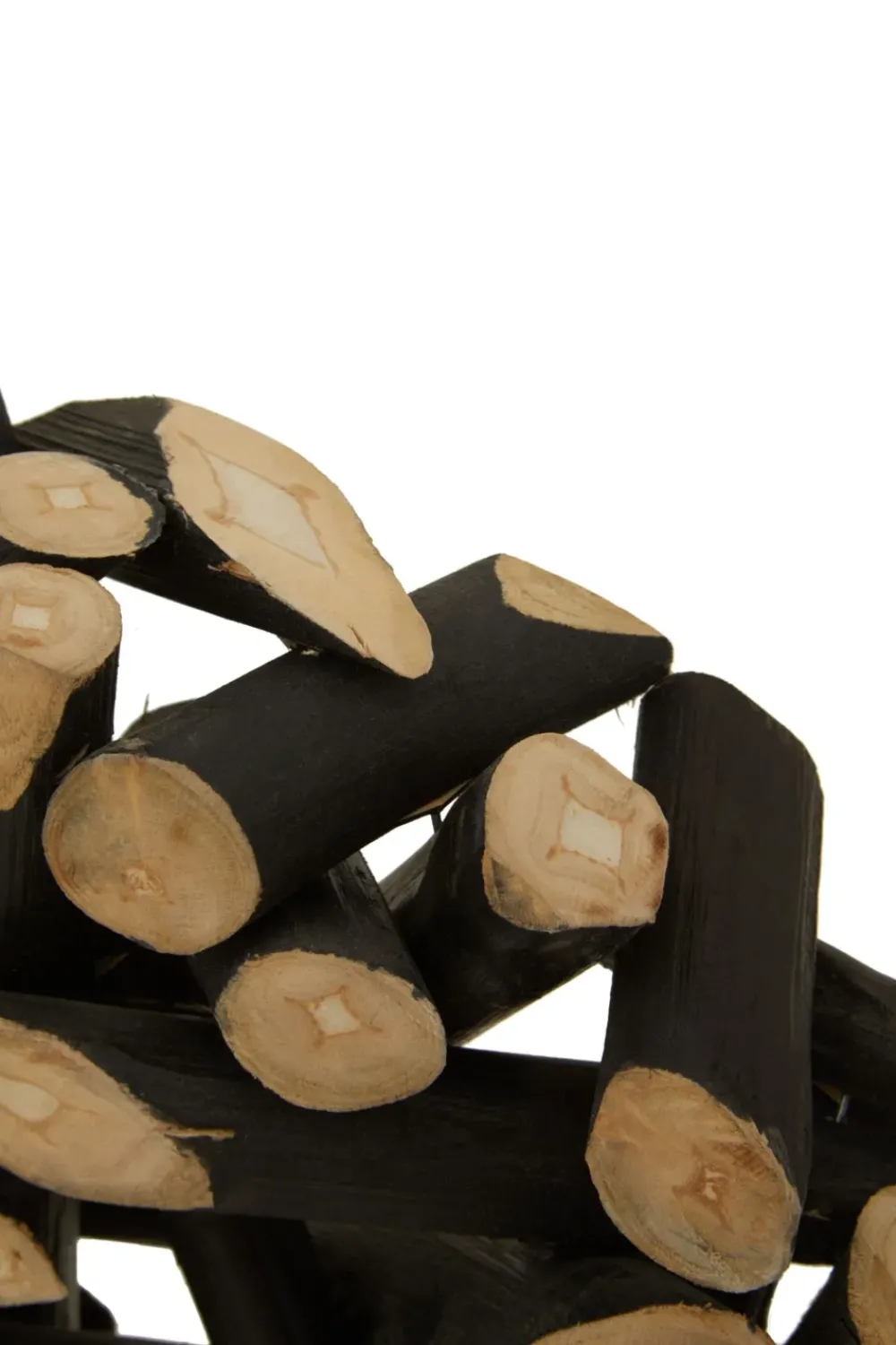 Table Top|Abstract^Statues & Sculptures Forest Orb 50cm Black Wood Indoor Sculpture