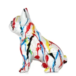 Table Top|Floor Standing^Statues & Sculptures French Bulldog 40cm Multicolour Resin Indoor Sculpture