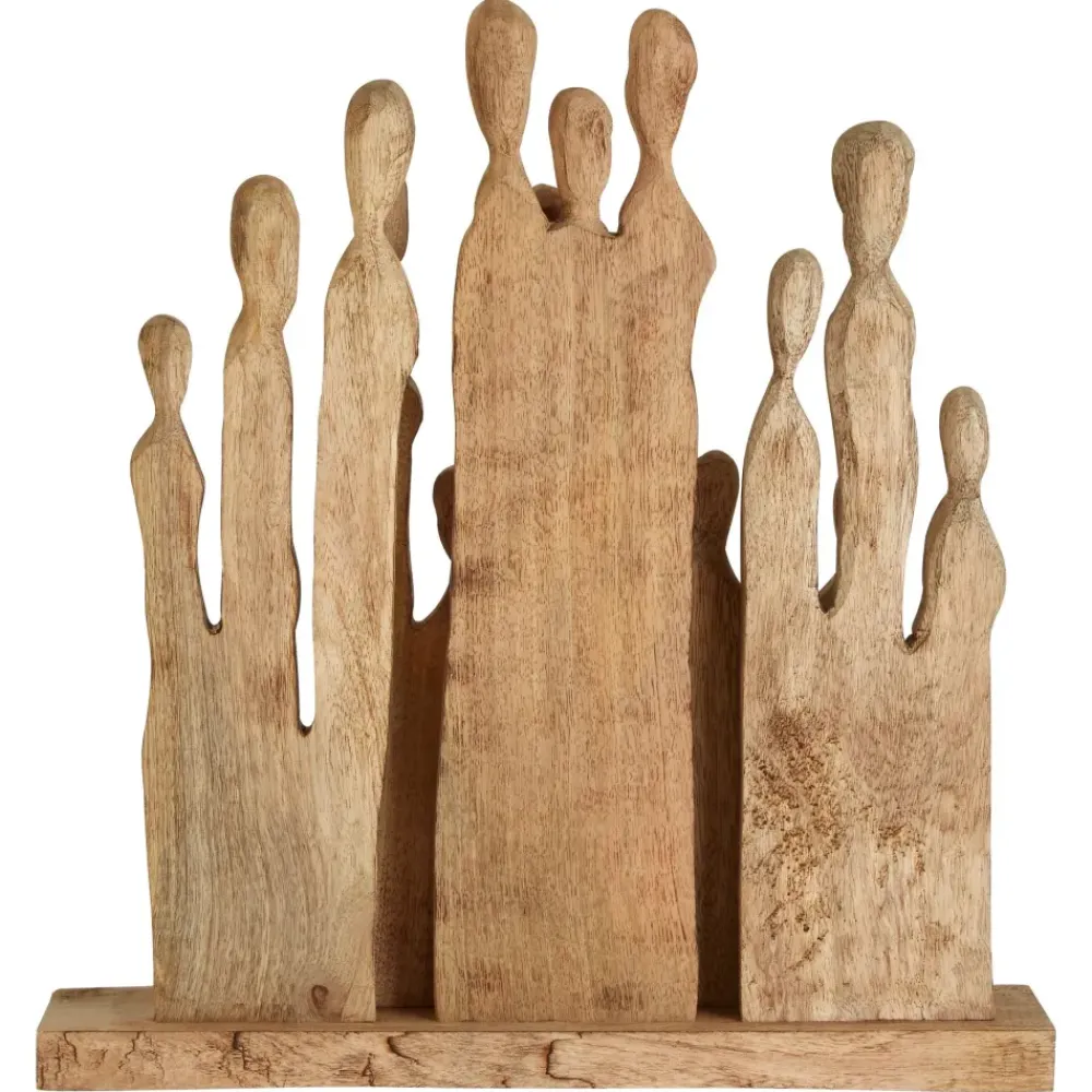 Table Top|Abstract^Statues & Sculptures Fusion of Souls 49cm Wood Indoor Sculpture