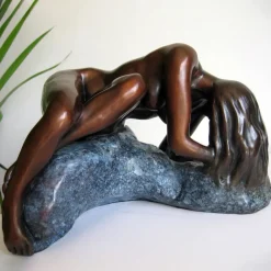 Figurative|Table Top^Statues & Sculptures Gaia Figurine Bronze Indoor Sculpture